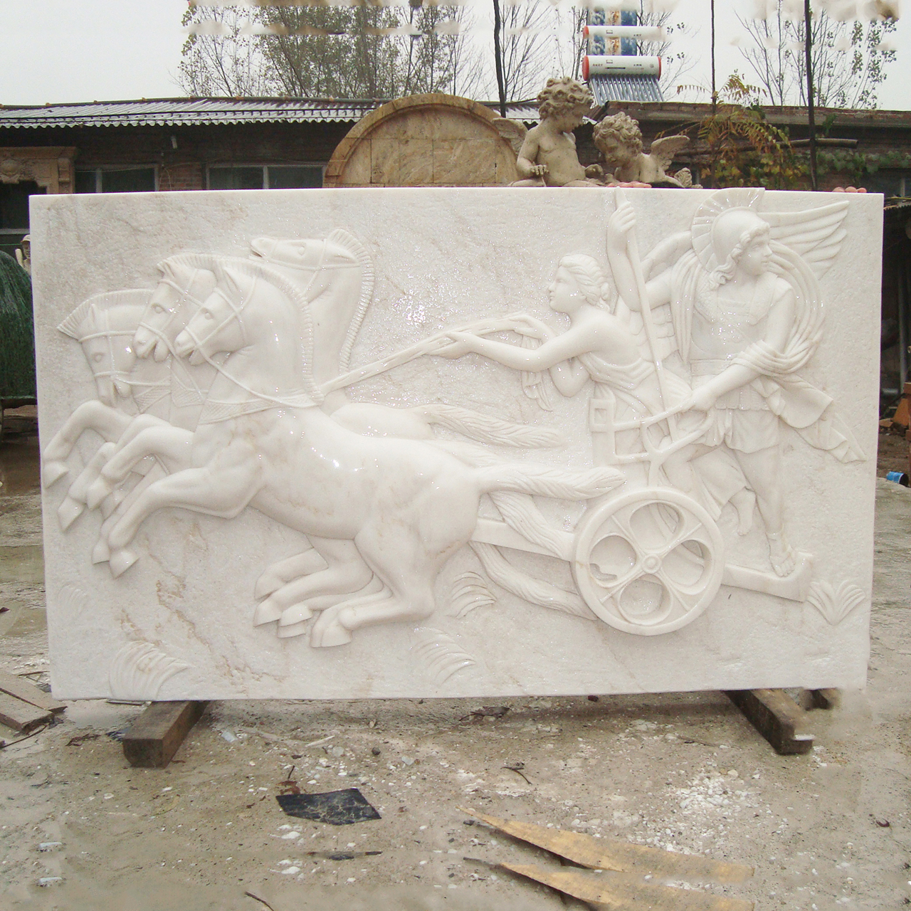 horse relief sculpture